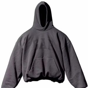 Yeezy Gap Engineered By Balenciaga Dove Hoodie Black Men Size 2XL